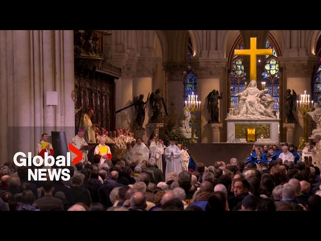 ⁣Notre Dame hosts 1st Catholic masses since reopening