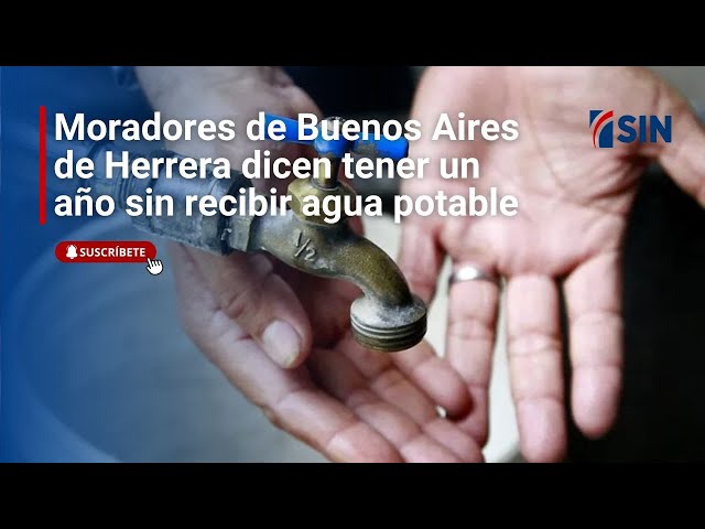 ⁣Moradores de Buenos Aires de Herrera dicen tener un año sin recibir agua potable