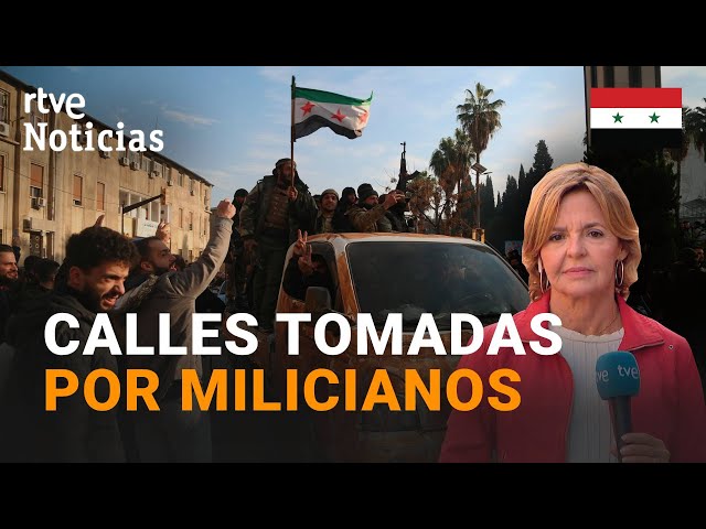 ⁣SIRIA: Los MILICIANOS CELEBRAN en DAMASCO la CAÍDA del RÉGIMEN de AL ASAD | RTVE Noticias