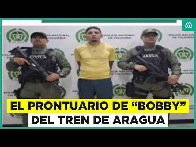 ⁣El prontuario de "Bobby": El líder del Tren de Aragua en Chile que fue detenido en Colombi