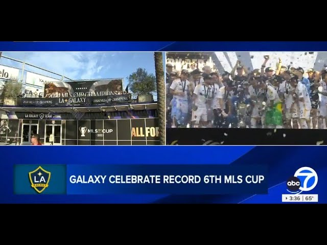 ⁣FULL CELEBRATION: LA Galaxy hosts MLS Cup champions celebration in Carson