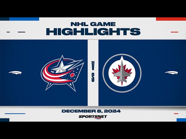 ⁣NHL Highlights | Blue Jackets vs. Jets - December 8, 2024