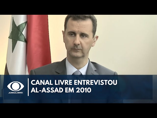 ⁣Canal Livre entrevistou al-Assad em 2010 | Band em Alta