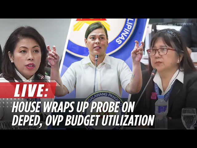 ⁣LIVE: House holds final hearing on OVP, DepEd confidential funds | December 9