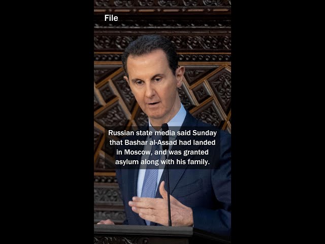 ⁣Assad lands in Moscow, granted asylum: Russian state media