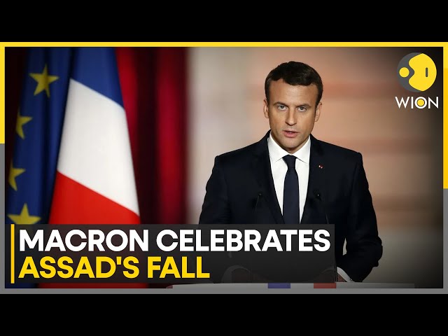 ⁣Syria War: France's Macron Welcomes Al-Assad's Fall, Hails Syrians Courage | World News | 