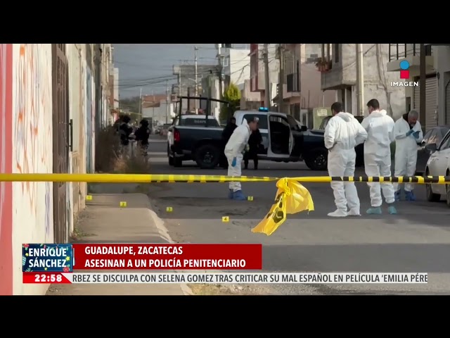 ⁣Asesinan a un policía penitenciario en Guadalupe, Zacatecas | Imagen Noticias Fin de Semana