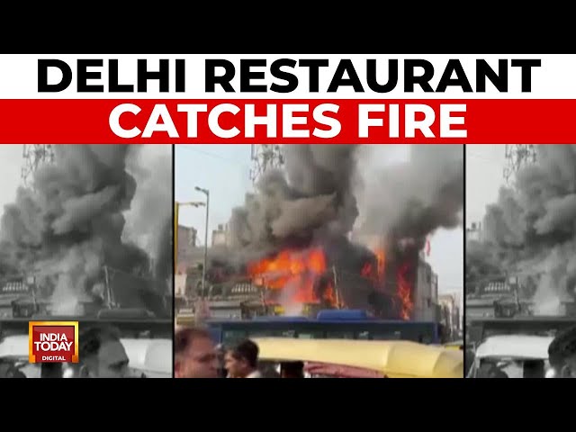 ⁣Massive Fire Engulfs Restaurant In Delhi's Rajouri Garden | Delhi News India Today