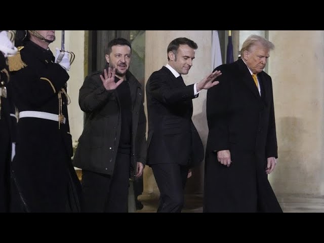 ⁣NO COMMENT: Trump, Zelenski, Macron y otros líderes, juntos en la reapertura de Notre Dame