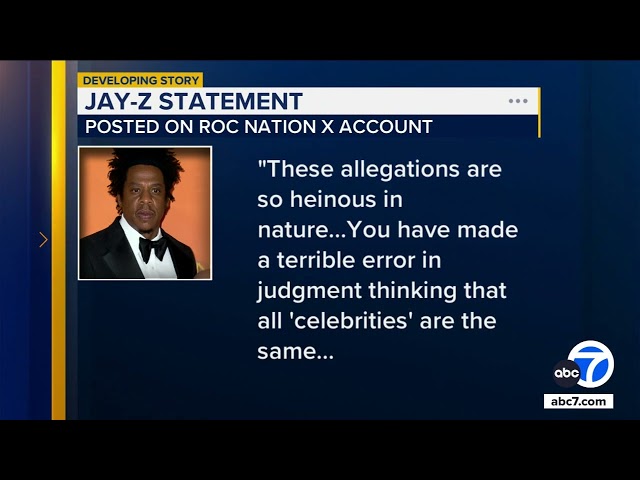 ⁣Jay-Z fights back against allegations he raped 13-year-old girl