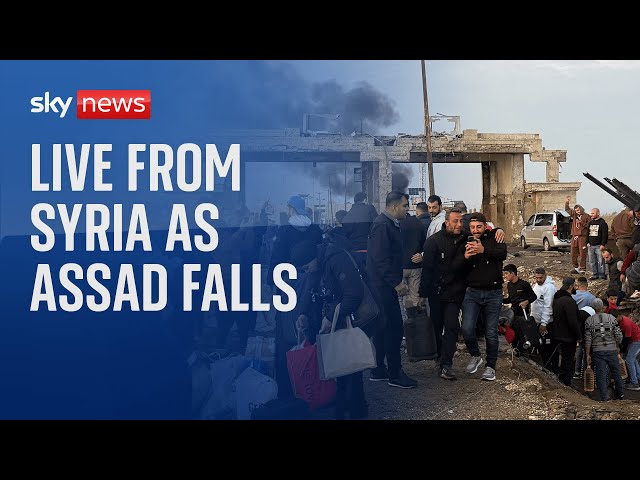 ⁣Watch live: Syrians return from Lebanon after Assad falls - plus live footage from Damascus