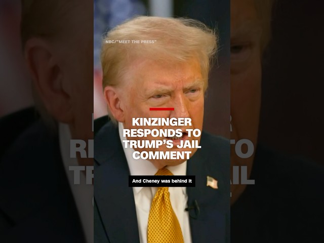 ⁣Kinzinger responds to Trump’s jail comment