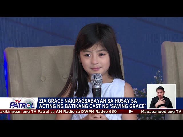 ⁣Zia Grace nakipagsabayan sa husay sa acting ng batikang cast ng 'Saving Grace'