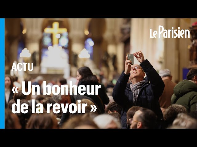 ⁣« Tout simplement sublime » : les premiers visiteurs émerveillés par Notre-Dame