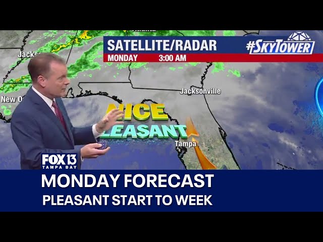 ⁣Tampa weather | Pleasant start to week