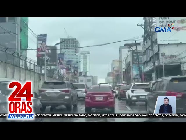 ⁣Matinding traffic at hirap sa sakay ng taxi at TNVS, ramdam ngayong holiday rush | 24 Oras Weekend