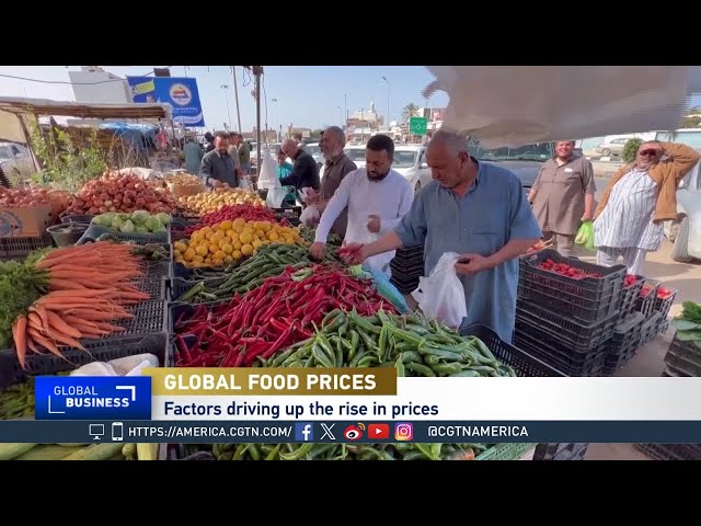 ⁣Global Business: FAO: Food Prices at a 20-Month High in November