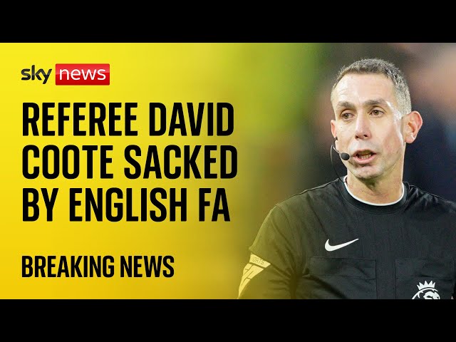 ⁣BREAKING: Premier League referee David Coote sacked after investigation into his conduct