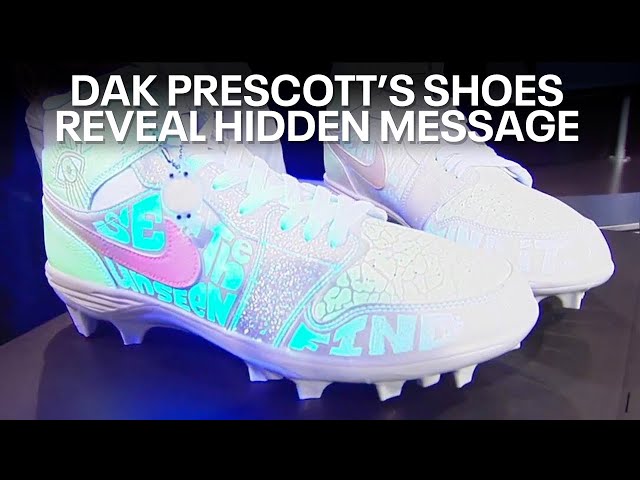 ⁣Dak Prescott's cleats reveal hidden message about cancer