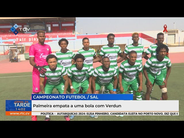 ⁣Palmeira empata a uma bola com Verdun