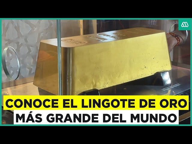 ⁣Así es el lingote de oro más grande del mundo