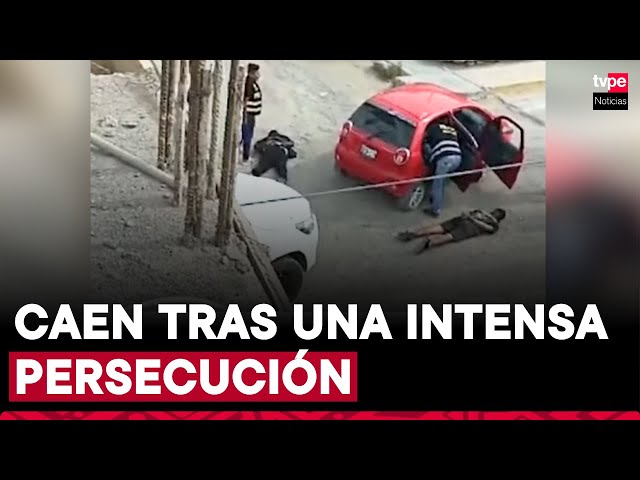 ⁣Capturan a Los Fierreros del Sur, organización criminal que intentaba robar local comercial en Ica