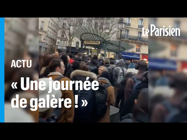 ⁣Chaos sur le RER A, après la rupture d'une caténaire