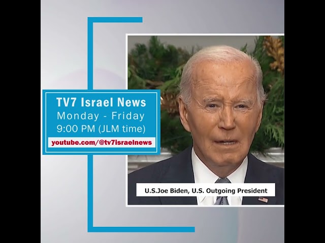 ⁣TV7 Israel News - Joe Biden, U.S. Outgoing President