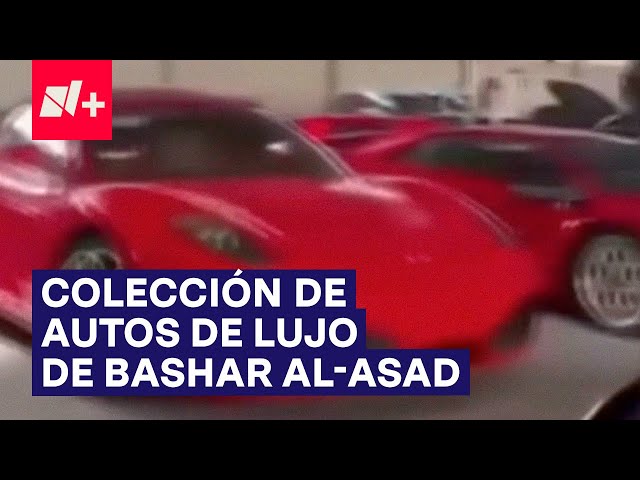 ⁣Ferraris y Rolls Royce; esta es la colección de autos de lujo de Bashar al-Asad - N+