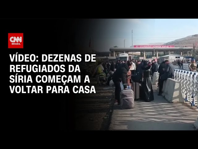 ⁣Vídeo: Dezenas de refugiados da Síria começam a voltar para casa | CNN BRASIL