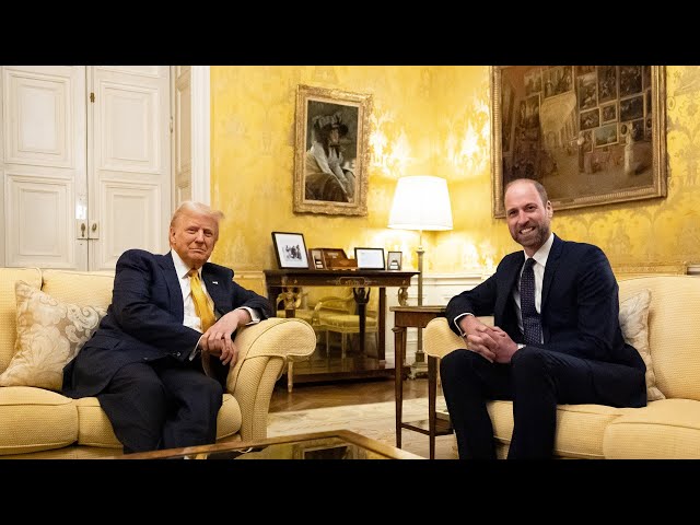 ⁣Donald Trump offers his praise to Prince William after two-hour meeting