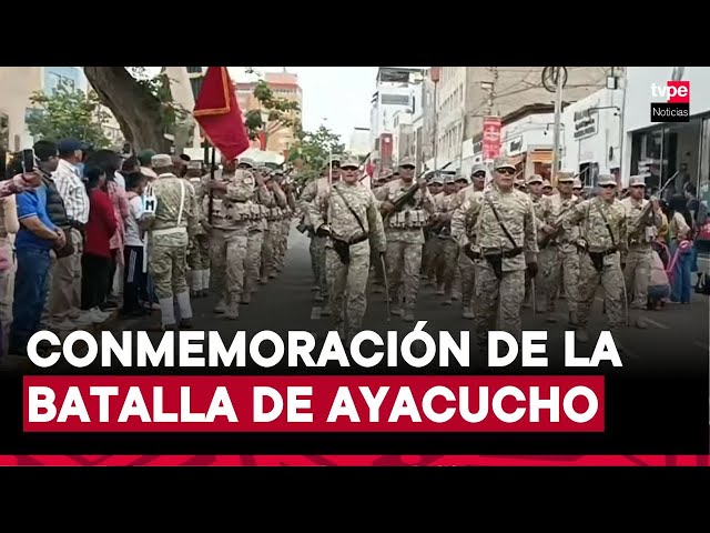 ⁣Desfile en Tacna celebra el bicentenario de la Batalla de Ayacucho