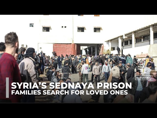 ⁣Families search Syria’s Sednaya Prison for loved ones after al-Assad’s fall