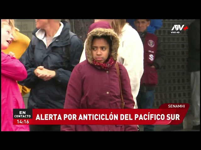 ⁣Senamhi lanza alerta por anticiclón del Pacífico Sur