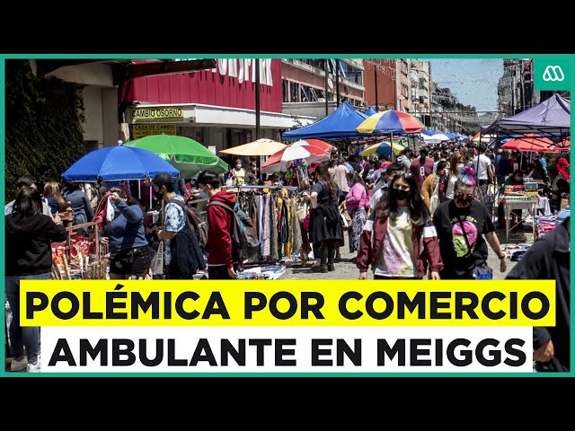 ⁣Preocupación por aumento de comercio ambulante en Santiago