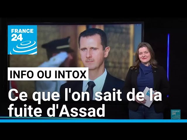 ⁣Chute d'Assad : ce que l'on sait de la fuite de l'ancien président syrien • FRANCE 24