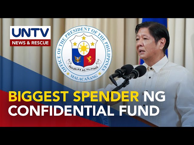 ⁣Office of the President, biggest spender ng confidential at intelligence funds noong 2023–COA