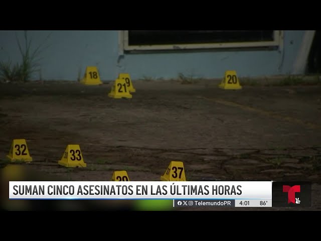 ⁣Reportan cinco asesinatos en 24 horas