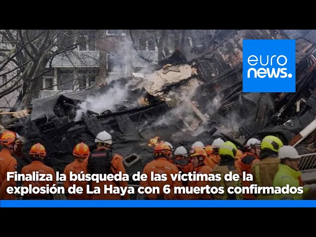 ⁣Finaliza la búsqueda de las víctimas de la explosión de La Haya con seis muertos confirmados