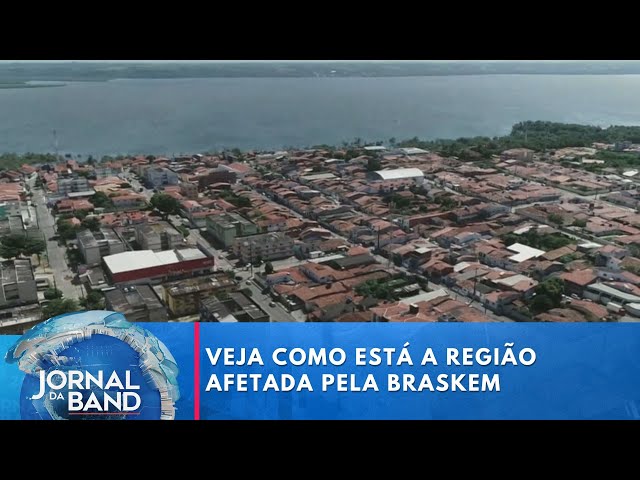 ⁣Veja como está a região afetada pelo desastre ambiental da Braskem | Jornal da Band