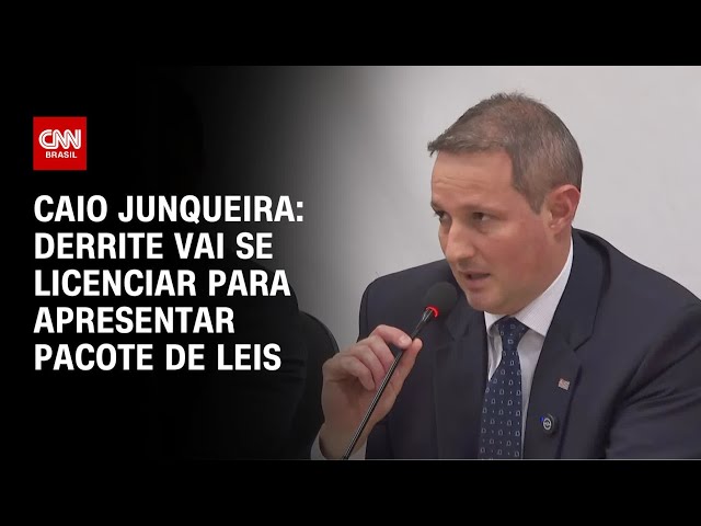 ⁣Caio Junqueira: Derrite vai se licenciar para apresentar pacote de leis | CNN PRIME TIME