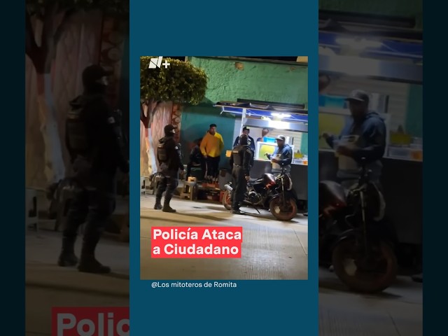 ⁣Policía ataca a macanazos a ciudadano que le reclamó por no pagar papas - N+ #Shorts