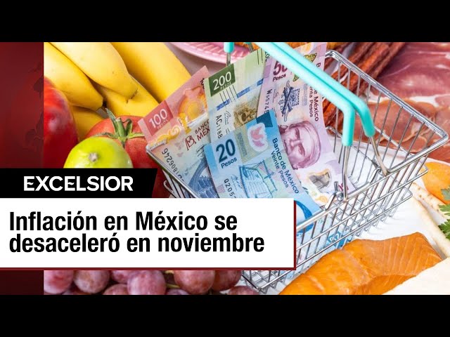 ⁣Inflación en México se desacelera a 4.55% en noviembre