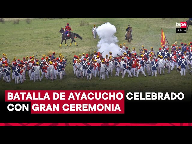 ⁣En el bicentenario de la Batalla de Ayacucho, se revive la gesta histórica