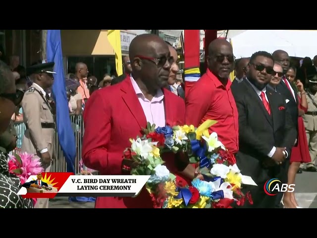 ⁣FATHER OF THE NATION HONOURED IN VC BIRD DAY WREATH-LAYING CEREMONY