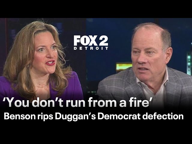 ⁣Secretary of State Benson critical of Duggan's independent run for governor