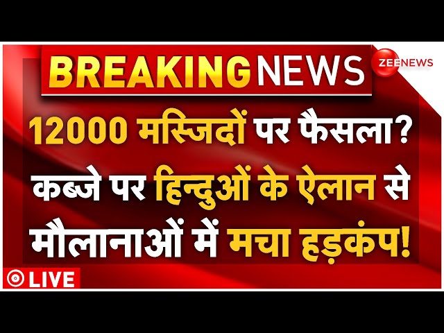 ⁣Big Action On Masjid Live: 12000 मस्जिदों पर फैसला? कब्जे पर हिन्दुओं के ऐलान से मचा हड़कंप!