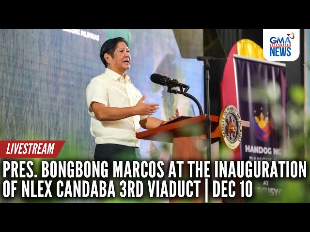 ⁣LIVE: Pres. Bongbong Marcos at the inauguration of NLEX... | GMA Integrated News Live - Replay