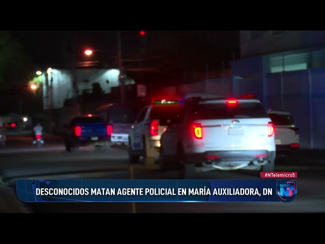 ⁣Desconocidos matan agente policial en el sector María Auxiliadora