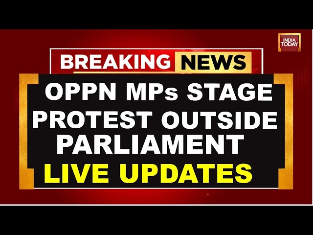 ⁣Parliament Protest LIVE: Oppn MPs Stage Protest Outside Parliament| Rahul & Priyanka Leading Pro